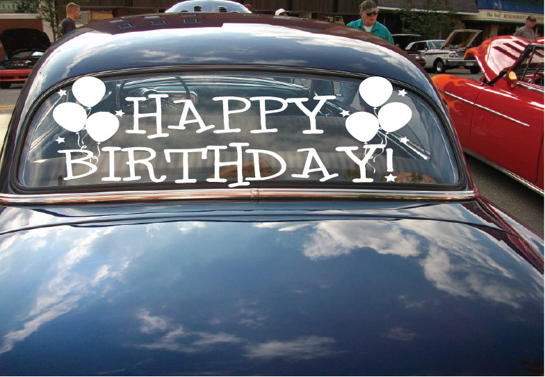 Happy Birthday Car Decals on Luulla